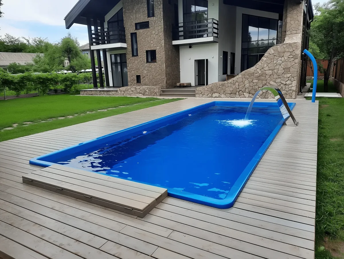 Композитный бассейн Laguna 9 — вид сверху в Магадане и область